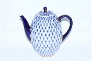 Coffee pot Cobalt Net, Form Tulip